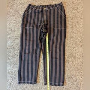 Big Bud Press Work pants, 1XL Black/Brown Stripe